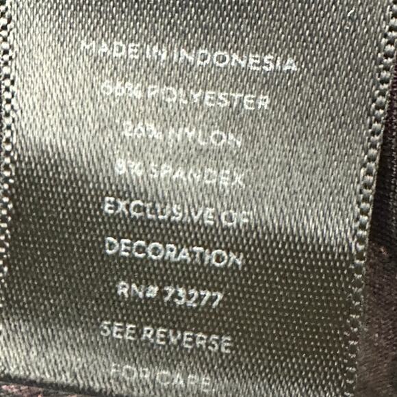 Simply Vera Verawang Top Women Large Purple Velvet Burn Out Dark Romantic Whimsy - Picture 6 of 11